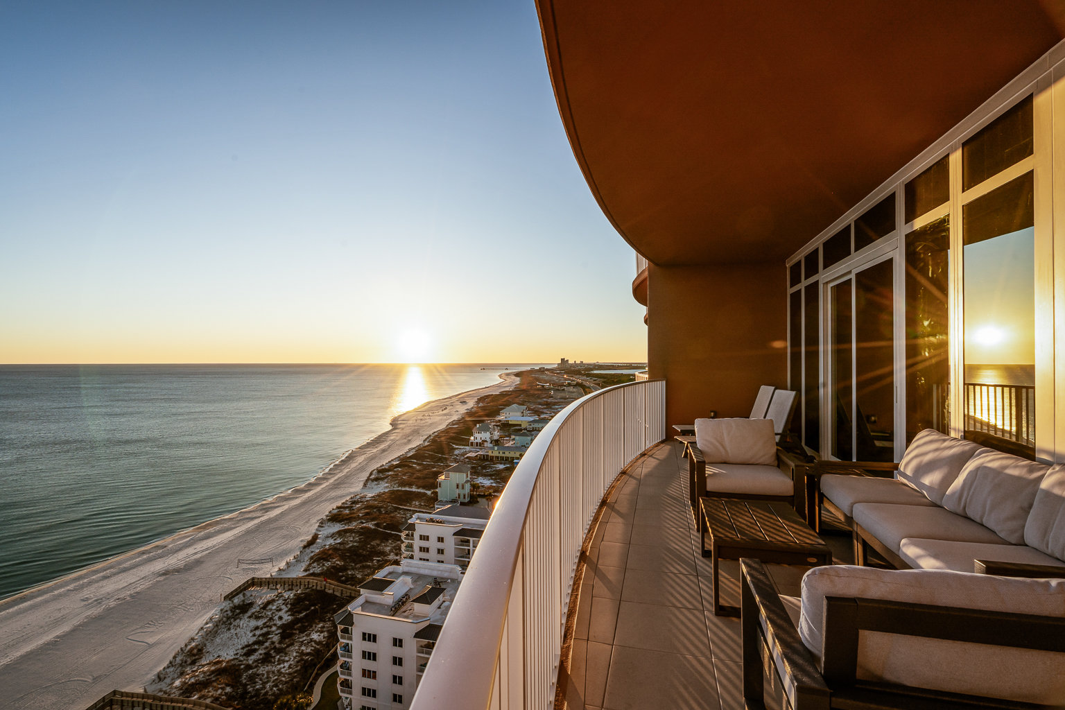 Phoenix Gulf Towers 1803 Sunset View from Balcony